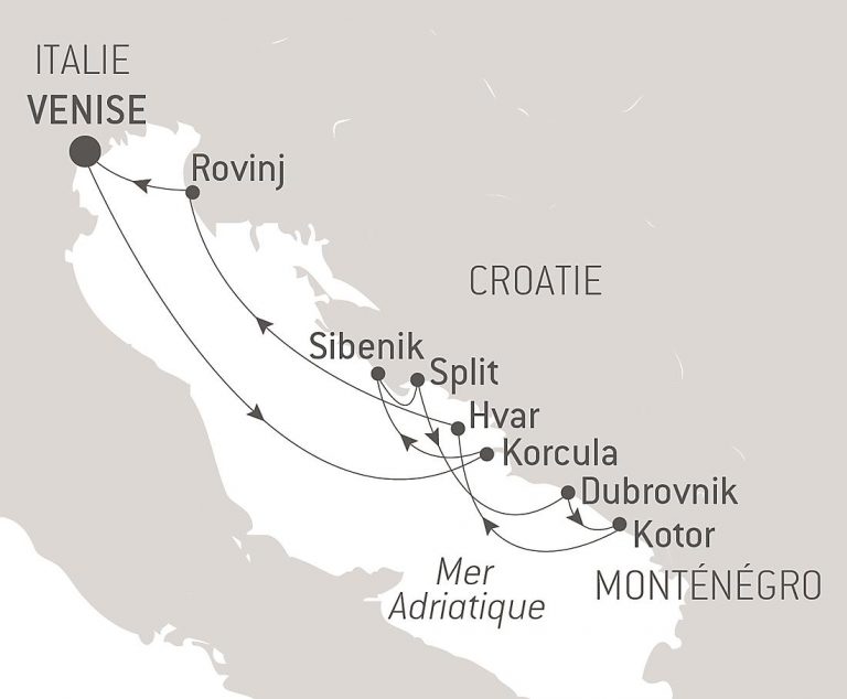 Ponant Mediterranean itinerary