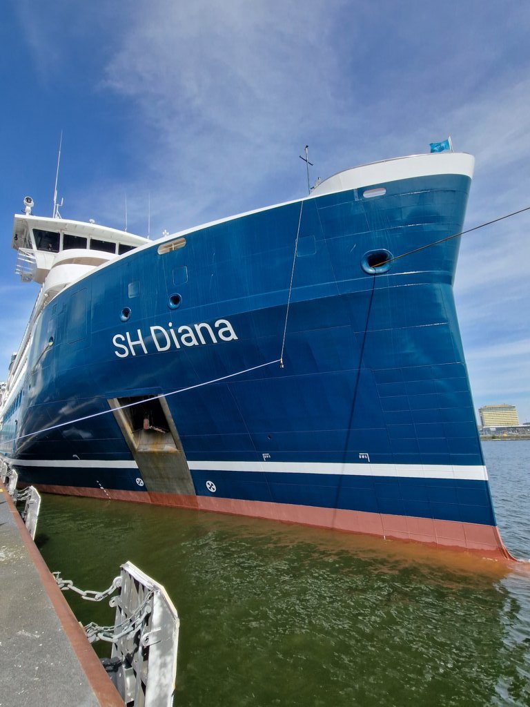 SH Diana: Fotos vom dritten Schiff der Swan Hellenic