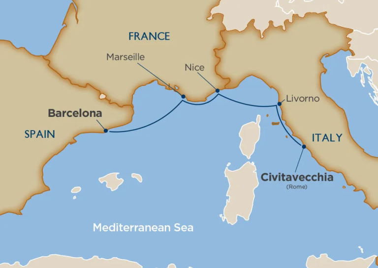 windstar cruise barcelona to rome