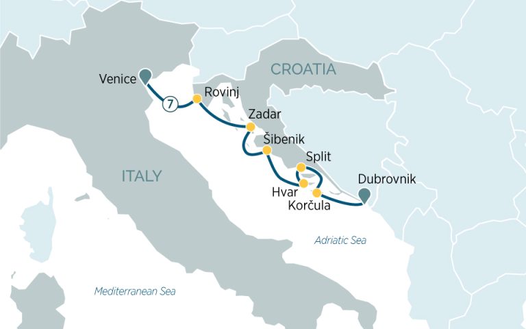 Croatian Coast and the best of the Adriatic itinerary