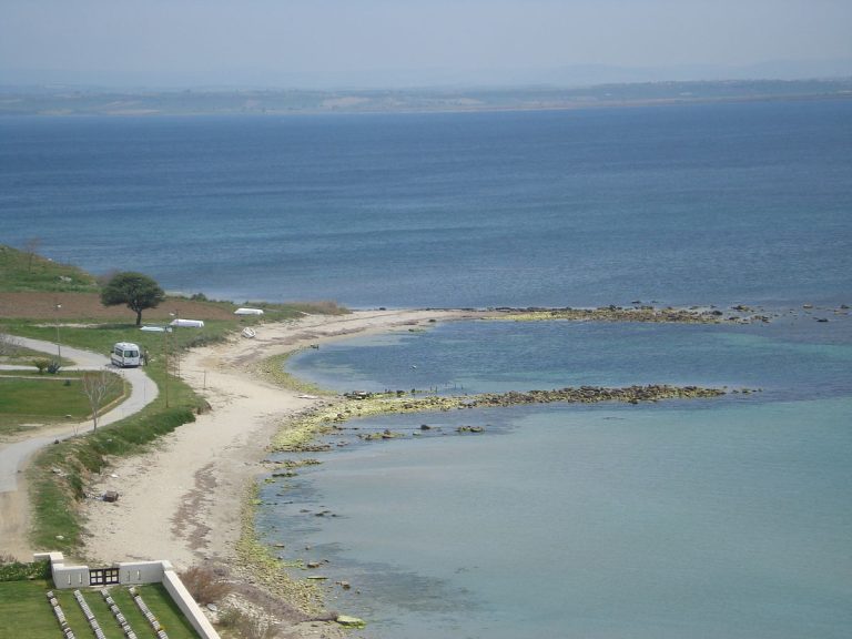 2. A bay of the Dardanelles, Turkey