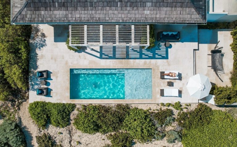 Aerial Overhead of Pool