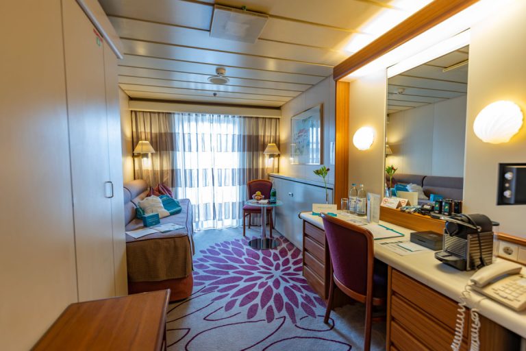 Balcony stateroom before renovation (no longer on offer)
