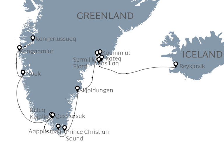 Greenland itinerary by Albatros Expedition