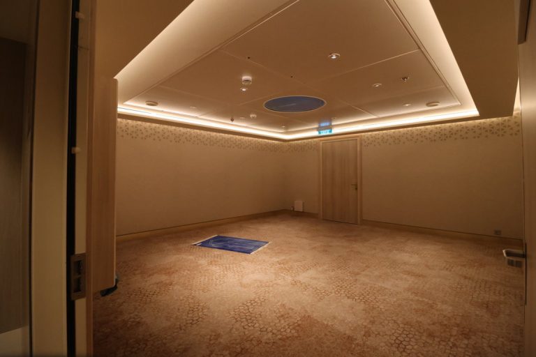 AROYA prayer room with compass