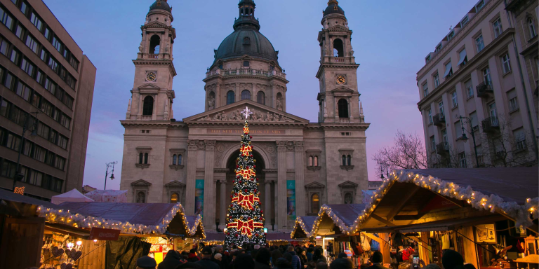 Christmas market Budapest, Hungary Emerald