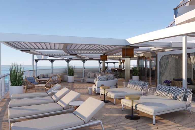 NCL indulge outdoor lounge