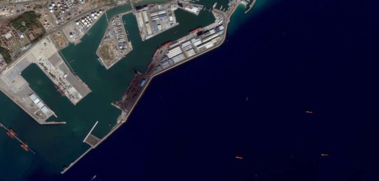Aeral view of Tarragona Cruise Port