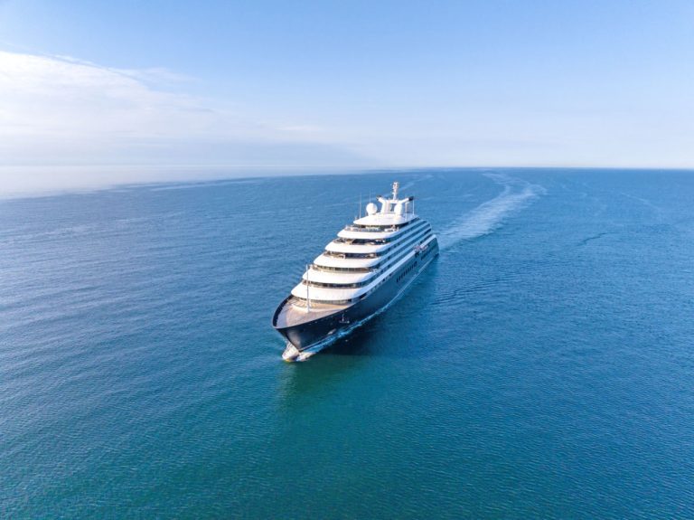Scenic Eclipse sailing the sea
