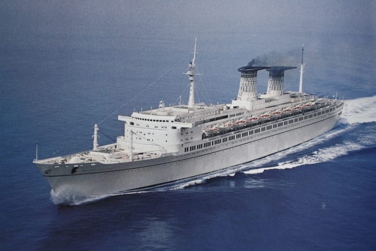 The Michelangelo, the last Italian ship to operate a regular transatlantic passenger service.