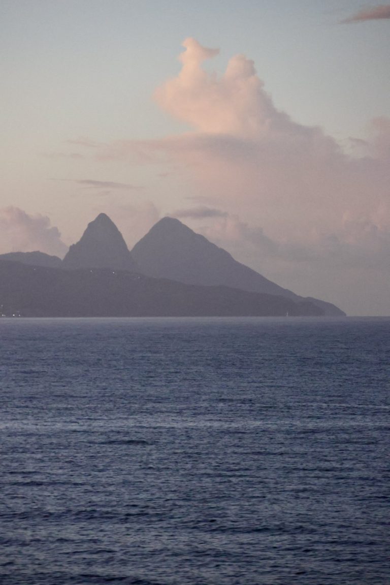 Saint Lucia Pitons early morning sail in