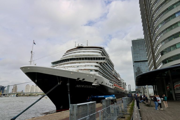 Nieuw Statendam docked at the cruise terminal Rotterdam Nieuw Statendam docked at the cruise terminal Rotterdam