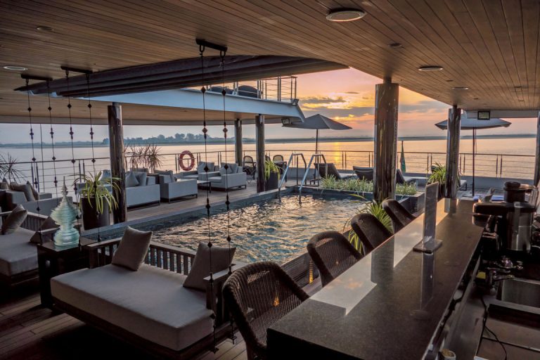 Scenic Aura Vitality Pool, sunset